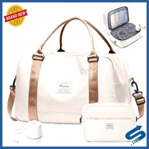 Vacuum Compression Travel Duffel with Air Pump, 32L Carry-On Weekender Bag